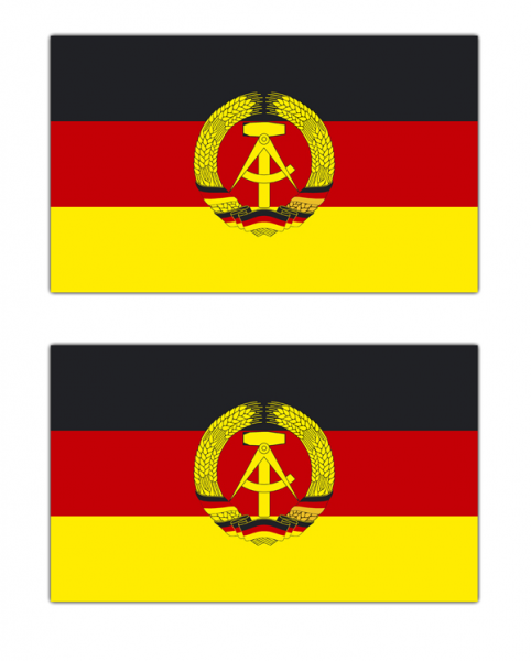 Aufkleber DDR Flagge